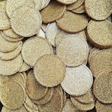 thumbnail of CombiCraft Wertmarken Chips oder Pfandmarken Ø29mm mit Glitzer Gold - pro 100 Stück