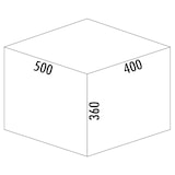 thumbnail of Naber Cox base 1T/500-3 Abfallsystem Frontauszug Vollauszug, 2x10 /1x6 l., 50cm