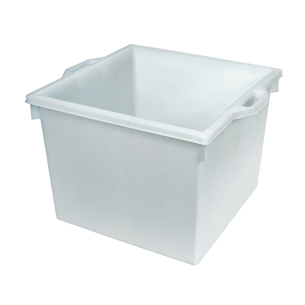 Kunststoffwanne, lebensmittelecht, 60 Liter, LxBxH 540 x 480 x 370 mm, weiß