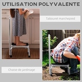 thumbnail of Marchepied avec main courante - Bm Médical TD-70-MC - surface en caoutchouc antidérapante - Finition couleur Gris