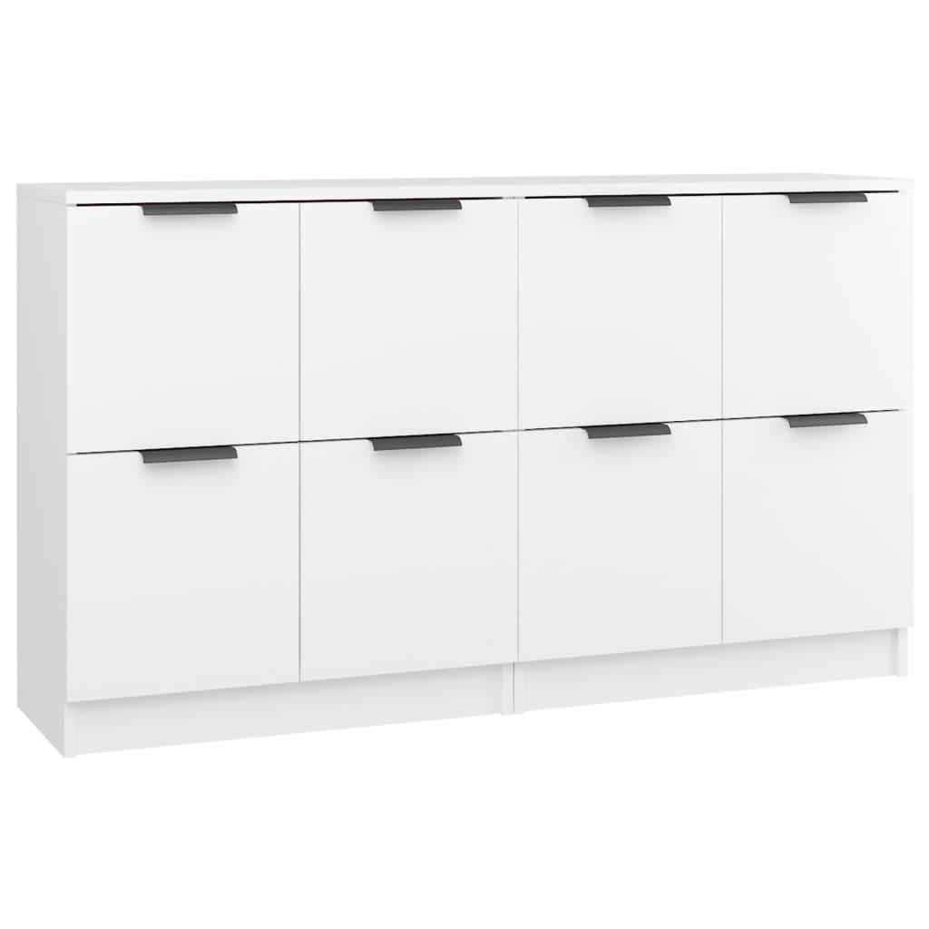 Helloshop26 - Buffet aparador cômoda guarda-roupa unidade de armazenamento organizador para cozinha sala de estar conjunto de 2 60 02_0036670