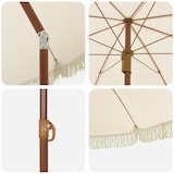 thumbnail of Helloshop26 - Guarda-sol de praia moderno leve e inclinável 160 x 160 x 196 cm em poliéster amarelo 02_0058870