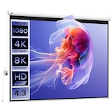 thumbnail of Pantalla del Proyector Eléctrica Portátil Universal 100" 4:3 con Control Remoto