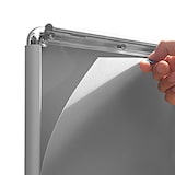 thumbnail of Danieli - Espositore Pubblicitario da Terra A4 con 4 Cornici a Scatto. Supporto Autoportante in Alluminio Anodizzato Silver