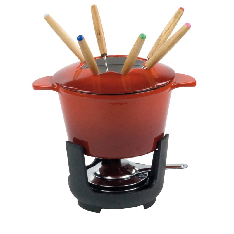 ILSA Normandie Fondue-Bourguignonne-Set aus Gusseisen-Set Ø 16 cm