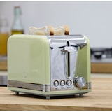 thumbnail of SWAN STRP2070GNEU Retro Set Frühstück, Wasserkocher 1,8 L, 2 Breitschlitz-Toaster, Mikrowelle 20 L, Grün, 850W