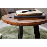 thumbnail of FineBuy Beistelltische 2-teilig Sheesham Metall Holz-Satztisch Industrial Hocker