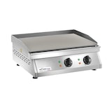 thumbnail of Teknoline, FRY TOP, Piano cottura acciaio LISCIO, 2x3000W-400/3N, Temperatura 0-300°C, Regolazione indipendente, cassetto per residui, Mod.FRT2L.