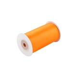 thumbnail of 100mm Satinband 10m Schleifenband Geschenkband Dekoband Breites Stoffband Orange