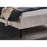 thumbnail of Polsterbett mit Matratze und Lattenrahmen 140x200 Bettgestell Bett Doppelbett mit Kopfteil Beige Made in Germany