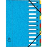 thumbnail of Exacompta Ordnungsmappe HARMONIKA mit ausgestanzten Fenstern und Gummizug , aus Colorspan-Karton, mit 12 Fächern, für DIN A4
