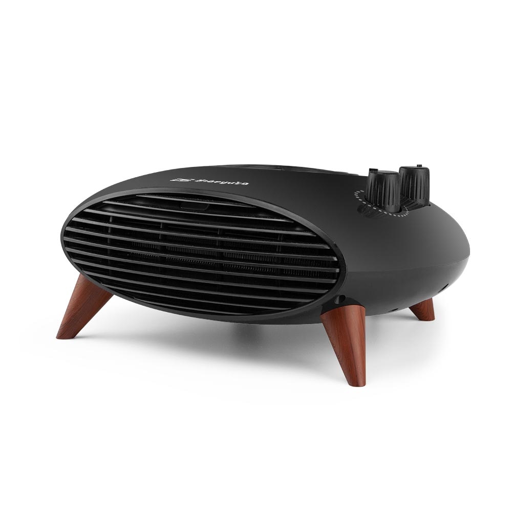 Orbegozo calefactor horizontal FH 5134, 2 posiciones de calor, termostato regulable, selector rotativo de 3 posiciones, 2000 W