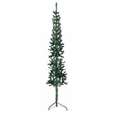 thumbnail of vidaXL Kunstkerstboom half met standaard smal 180 cm groen