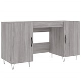 thumbnail of vidaXL Schreibtisch Grau Sonoma 140x50x75 cm Holzwerkstoff
