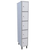 thumbnail of Taquilla de pvc de ancho 400mm de 1 módulo con 5 puertas color gris