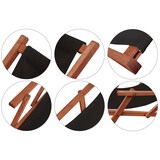 thumbnail of Liegestuhl schwarz Sonnenliege Kissen Gartenliege Holz Deckchair Strandstuhl Gartenmöbel 10-305KD