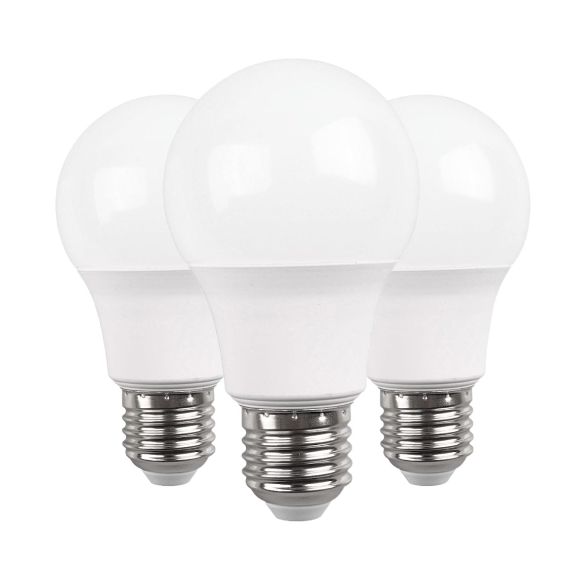 Pack 3 Lâmpadas LED Padrão E27 9W Equi.60W 806lm 4000K 15000H Primer Líder