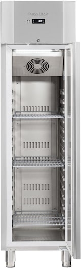 thumbnail of Cool Head Edelstahlkühlschrank, 450 Liter. Heißes Gasauftauen. Gedruckte Anleitungen. Temperatur -2°/+8°C.  Maße (LxWxH) 68x73x197,5 cm. Cool Head QR4