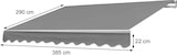thumbnail of Ersatz-Bezug für Markise T790, Gelenkarmmarkise Ersatzbezug Sonnenschutz, 4x3m ~ Polyester gelb-weiß