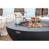 thumbnail of ELEMENTI Gas Feuertisch LUNAR BOWL Feuerstelle aus Beton - für Garten, Balkon and Terrasse, wetterbeständig, Dunkelgrau 107x107x40cm