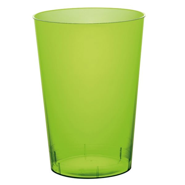 900 Mehrweg Becher grün transparent Plastikbecher 230ml Wiederverwendbar bunt