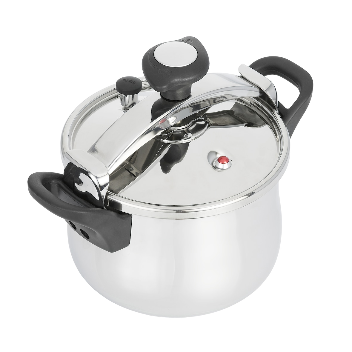 Olla express 8 L JATA OPC10 de acero inoxidable. 3 sistemas de seguridad. Apta para todas las cocinas, incluida inducción. Súper rápida. Fácil uso