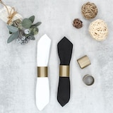 thumbnail of Justinus LifeStyle 4er Set Serviettenringe aus Edelstahl gold – 475-120