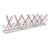 thumbnail of Anlehnparker 2522 XBF | Fahrradständer beidseitig | für 12 extra breite Fahrräder | erweiterbar | Abwechselnde Hoch-/Tiefeinstellung | mit Anlehnbügel