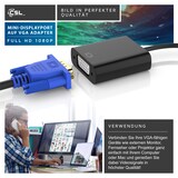 thumbnail of CSL MiniDP zu VGA Adapter, Full HD Anschluss für Monitor, Beamer