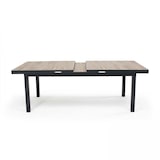 thumbnail of Table extensible en aluminium et céramique marron