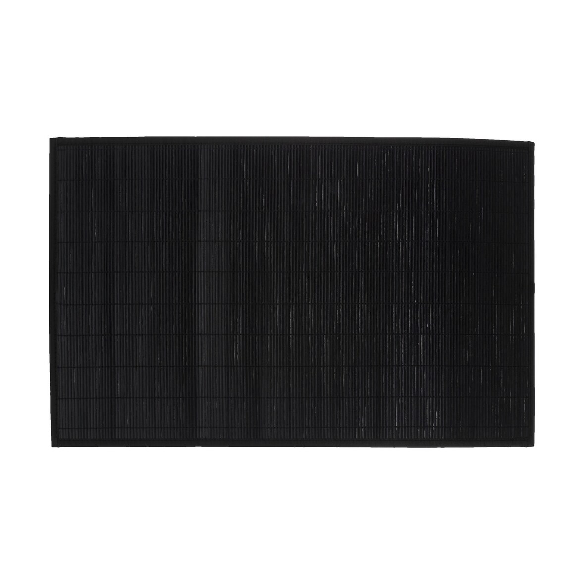 Tapis de Bain Lattes en Bambou Noir 120 x 170 cm