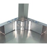 thumbnail of Table centrale inox - AISI 304 - Avec étagère - 1000x700x850 mm - Arilex