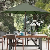 thumbnail of Ombrellone Da Giardino A Manovella Parasole Balcone Air Vent Inclinazione Regolabile Anti UV Impermeabile Mare Spiaggia Piscina Terrazzo 2.7 M Verde