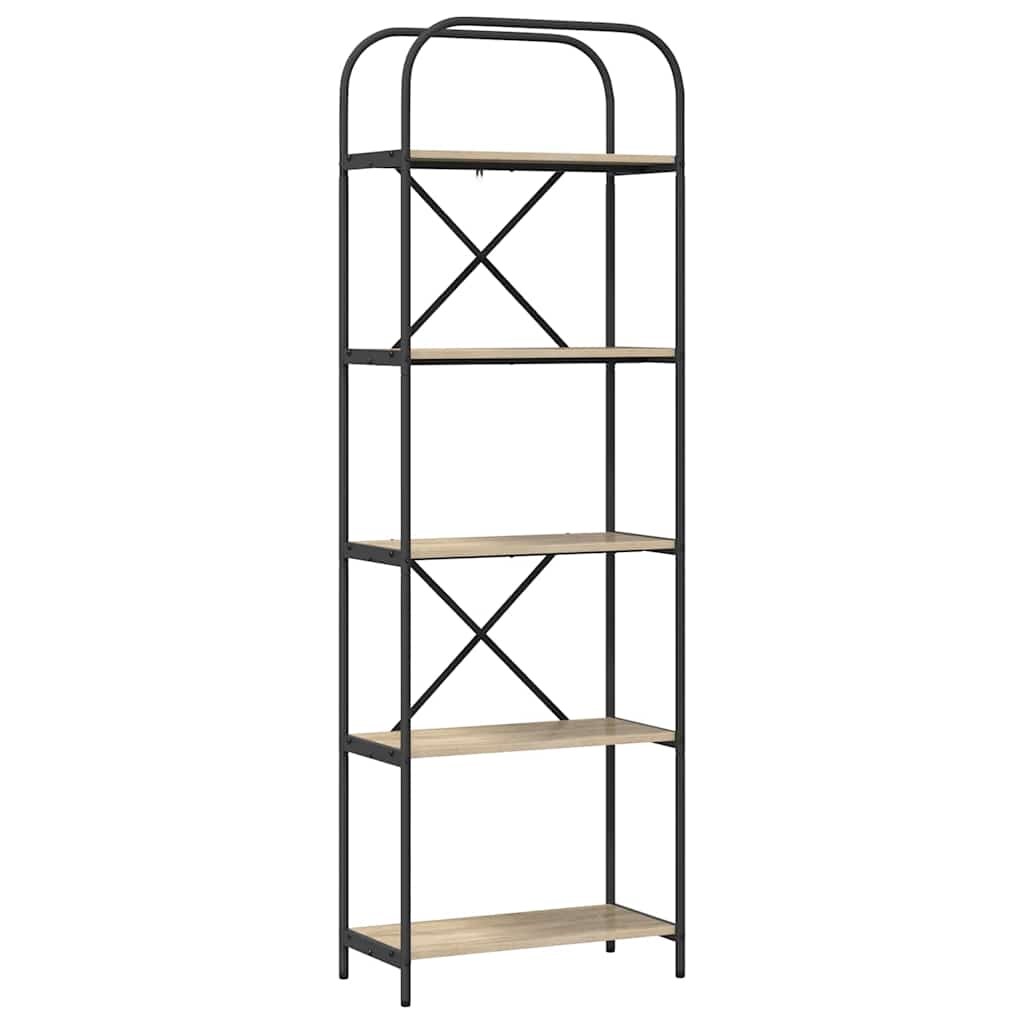 vidaXL Regal Sonoma Eiche 60 x 30 x 183 cm Holzwerkstoff