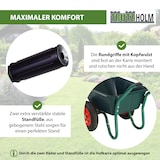 thumbnail of 2-Rad Schubkarre 100 L 160 kg Gartenschubkarre Lufträder Stahlfelge kippsicher Kunststoffwanne