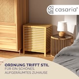 thumbnail of CASARIA® Wäschekorb mit Deckel Wäschesack Bambus 70L Wäschesammler 62x51x36cm