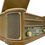 thumbnail of Platine Vinyle Roadstar HIF-1993BT 33-45-78 Trs, 2 Enceintes 32W PMPO, CD, USB, Bluetooth, FM RADIO, CASSETTE, en BOIS, Ovni