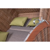 thumbnail of Strandkorb deVries PURE® Comfort XL - PE griseum - Dessin 490 - inkl. Schutzhülle