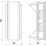 thumbnail of 6 Stk. OBO Bettermann Stoßstellenabdeckung GK-OTSA45LGR 6113032