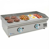 thumbnail of LUX WORLDMAI Gas-Grillplatte 80 cm aus Hartchrom mit Spritzschutz für die Gastronomie. INOX-Grillplatte für Bar- und Restaurantküchen.
