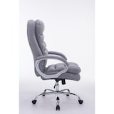 thumbnail of Décoshop26 - Fauteuil de bureau ergonomique et confortable jusqu'à 235 kg en tissu gris et métal chromé 10_0002404
