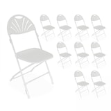 thumbnail of Sillas plegables Rekkem con ganchos de unión 45 x 45 x 89cm x10 Blanco