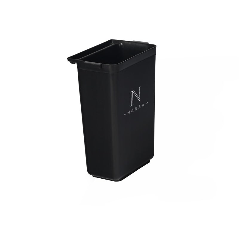 Cubo basura plástico grande para ref. A65110. Altura: 560 mm largo: 240 mm fondo: 330 mm unidad por caja: 1