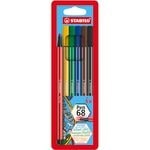 thumbnail of STABILO Pen 68 Filzstift 1 mm Mittel Farbig sortiert 6 Stück
