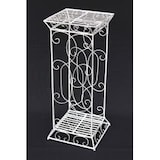 thumbnail of DanDiBo Blumenhocker Metall Weiß Eckig 77 cm Blumenständer 20304 Blumensäule Beistelltisch Pflanzenständer