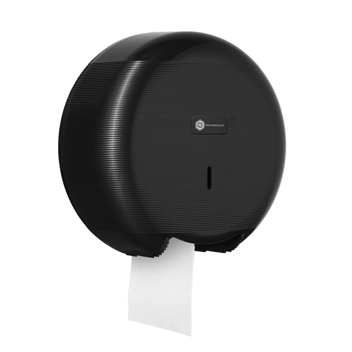 Portarollos Papel Higiénico Industrial Rollos Blancoplata color negro Incluye Llave de Seguridad