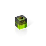 thumbnail of Bazar Bizar Kandelaar van gerecycled glas 5x5x5.5 cm rookgroen - Set van 6