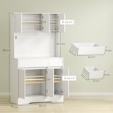 thumbnail of 4goodz Keukenkast met Open Werkblad - Verstelbare Planken - Wit