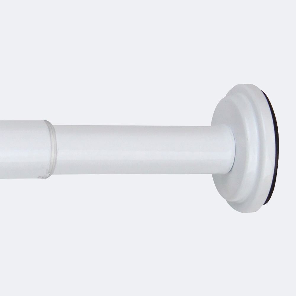 Kit tringle à rideaux extensible 60-90cm Entre-Mur Blanc - Boulet
