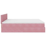thumbnail of vidaXL Ottoman-Bett mit Matratzen & LEDs Rosa 200x200 cm Samt